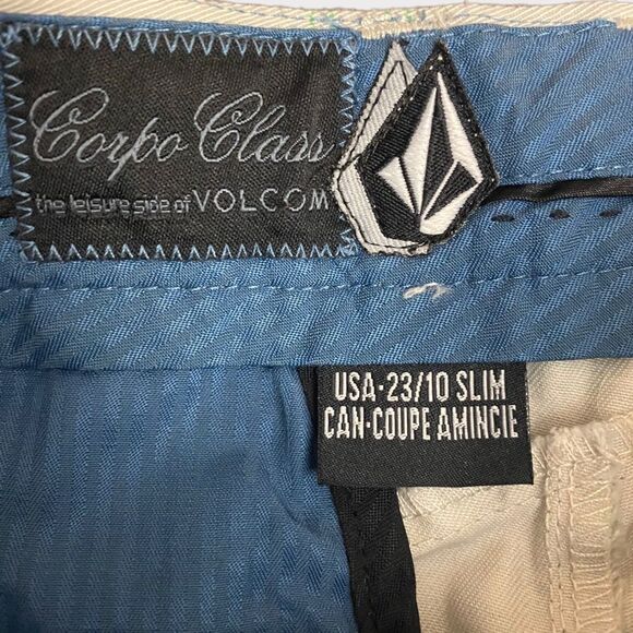 volcom | Boys Plaid Chino Slim Shorts - Picture 3 of 5